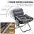 Black Lounge Chair With Pedal