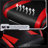 High Back Gaming Chair with Massage Lumbar Pillow-1620765438