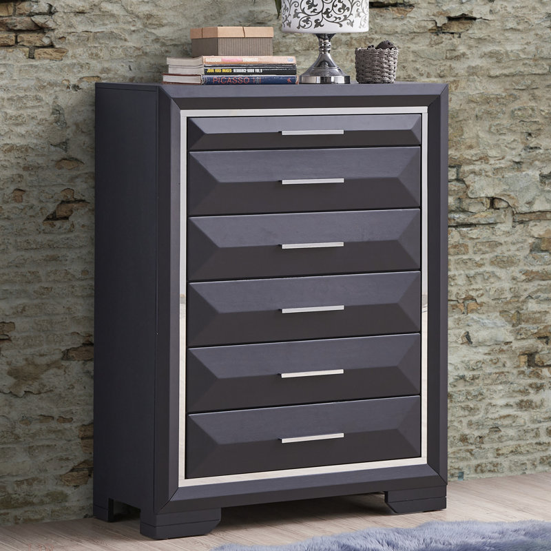 Coffre de rangement G01600-CH, noir