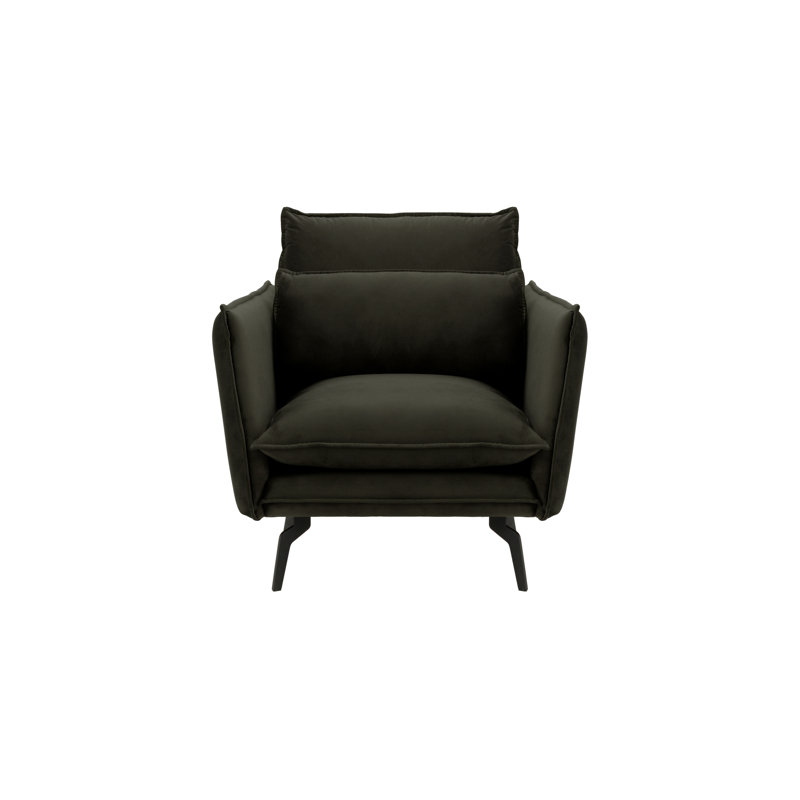 Ferrigno Upholstered Armchair, Black
