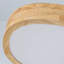 Plafonnier DEL 5CCT en bois naturel
