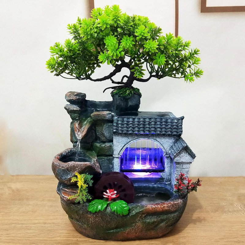Indoor Cascade Fountain with Lights