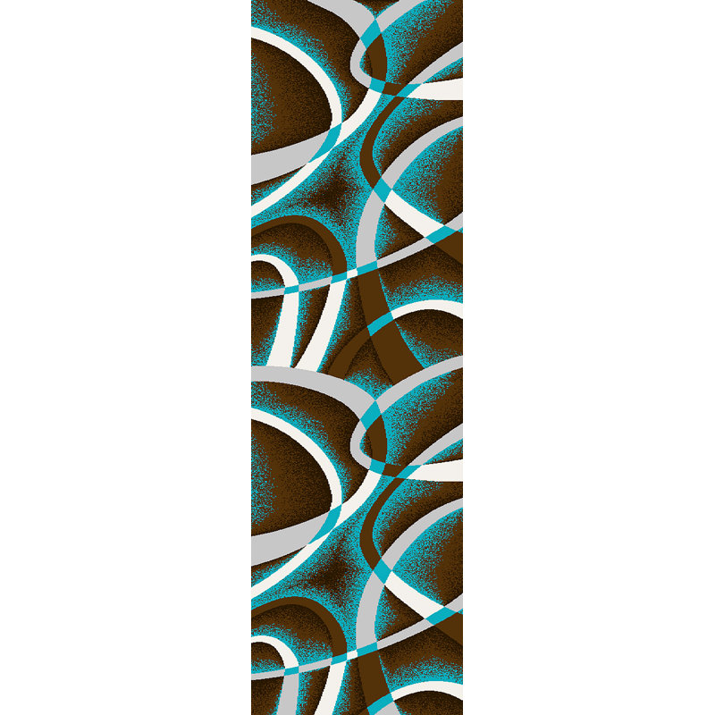 Mccampbell Performance Abstract Indoor Rug, Runner 2' x 8'