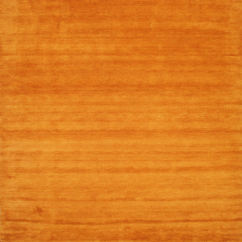 Tapis contemporain orange, Carré 6 pi