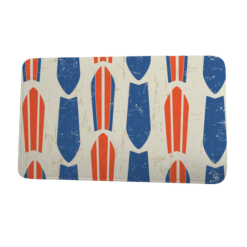 Tapis de bain, l 21 po x L 34 po, Orange