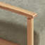 Chaise d'appoint rembourrée avec cadre en bois-119236250