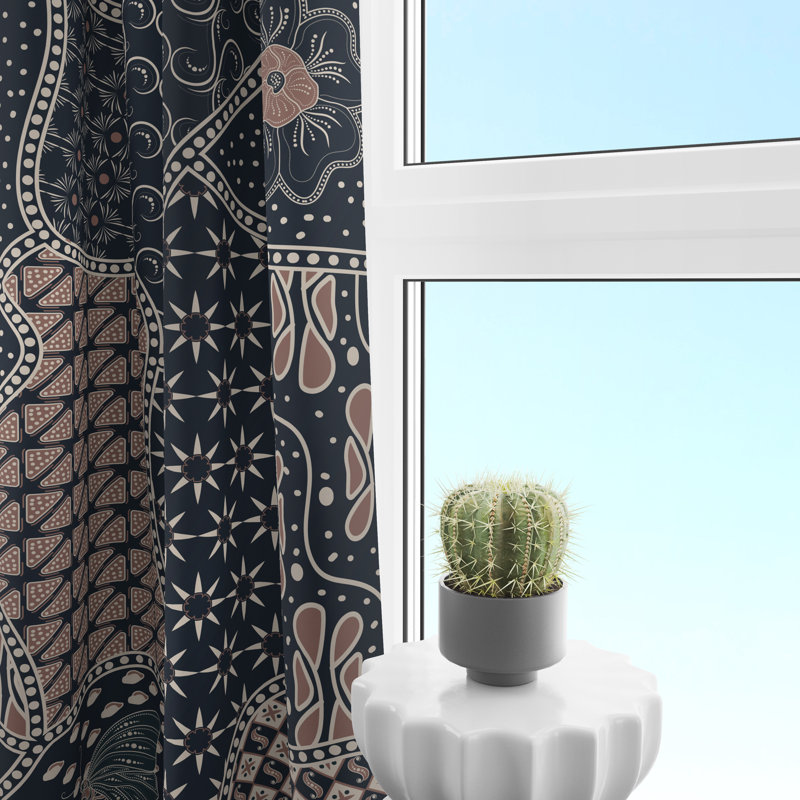 Semi Sheer Curtain Panel Pair, 20" W x 52" L