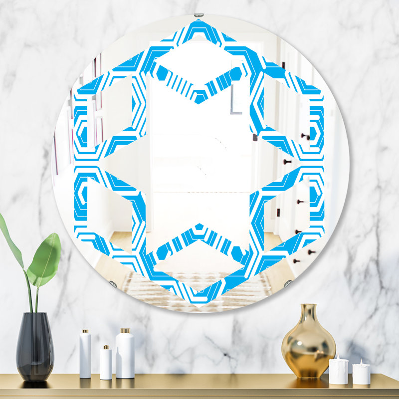 Miroir mural Hexagon Star, H 23,6 po x l 23,6 po