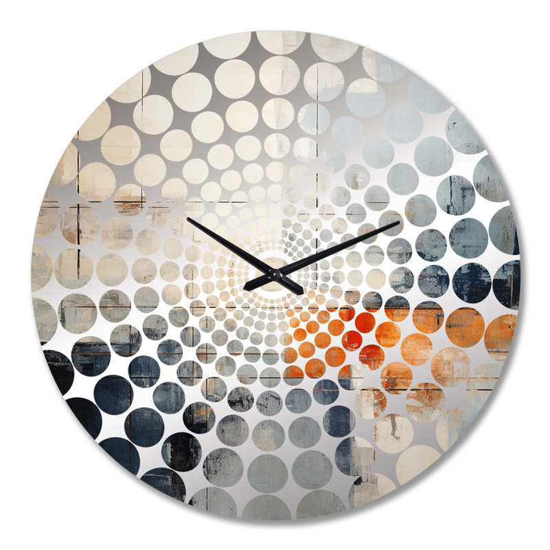 Horloge murale Wilhelme - Collages abstraits, Grand