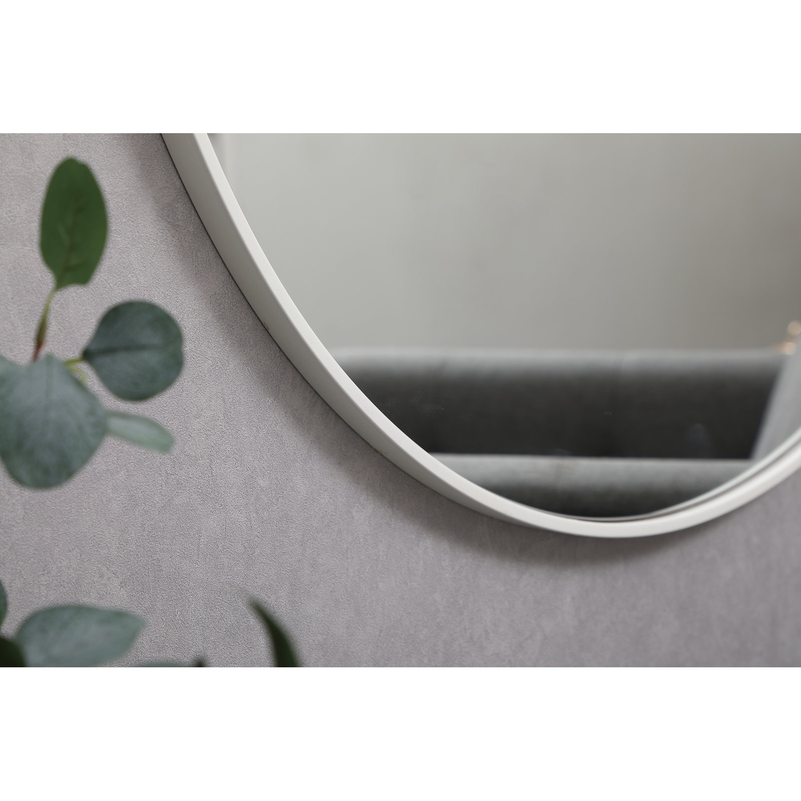 Cassie Accent Mirror, 42" x 42", White