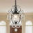 Matt Black Classic Traditional Crystal Pendant Chandelier