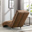Chaise longue de massage en lin d'intérieur avec télécommande, longue chaise de massage électrique ergonomique avec 5 modes pour le bureau, le salon, la chambre à coucher (café)