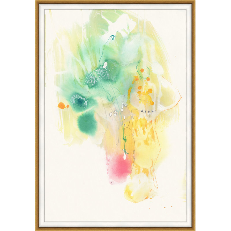 «Drop in the Garden Bucket» - peinture encadrée