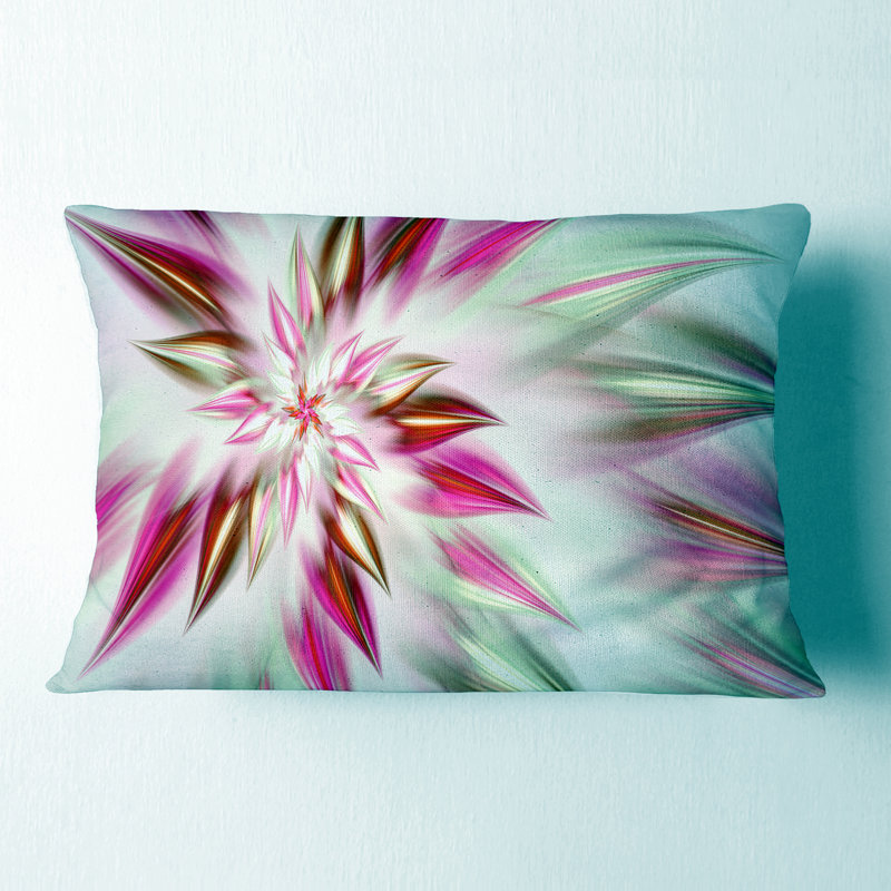 Dance of Red Exotic Flower - Coussin décoratif à imprimé floral