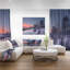 «Frosty Fall Morning Panorama», reproduction de photo sur toile tendue-18270457