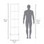 Armoire de salle de bain contemporaine gris mat avec 2 portes - Rangement à 4 tablettes Hide Essentials