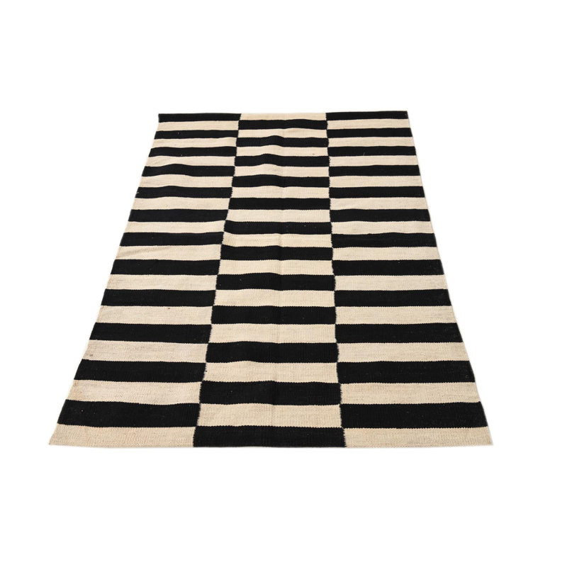 Tapis noir et blanc Parrett