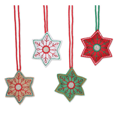 Ornement figurine suspendue flocon de neige fêtes