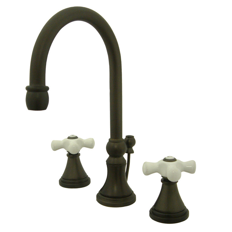Governor Widespread Bathroom Faucet with Brass Pop-Up Drain, Oil Rubbed Bronze
