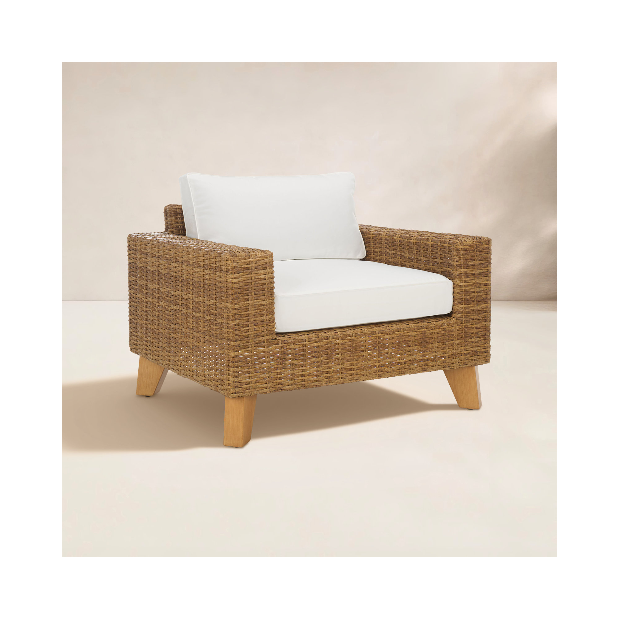 Swifton Outdoor Lounge Chair, Natural
