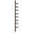 8 Bottle Wall Mounted Wine Bottle Rack in