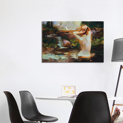 Swan Lake 1 Piece Wrapped Canvas Painting