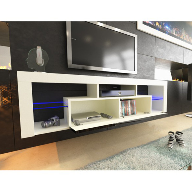 Downing Unfinished TV Stand for TVs up to 50", White