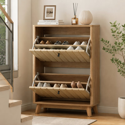 23.6-inch entryway shoe cabinet
