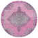 Machine Washable Indoor/Outdoor Xhevrie Pink Rug