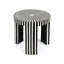 Striped Pattern Bone Inlay Nesting Coffee Table