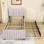 Twin Upholstered Platform Bed with Trundle-212639039
