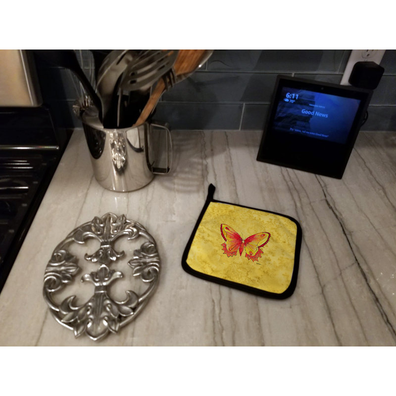 Cuisinier poignée de papillon de style east urban home