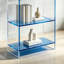 Bibliothèque en acrylique transparent bleu-754728707