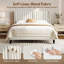 Upholstered Bed Frame with Wing Side-245782668-138528855