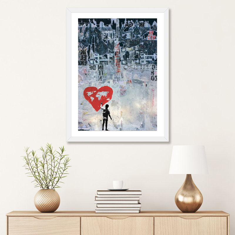 «Wild World» - Impression, H 16 po x l 24 po x P 1 po, Papier blanc