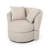Upholstered Swivel Barrel Chair-1882393552