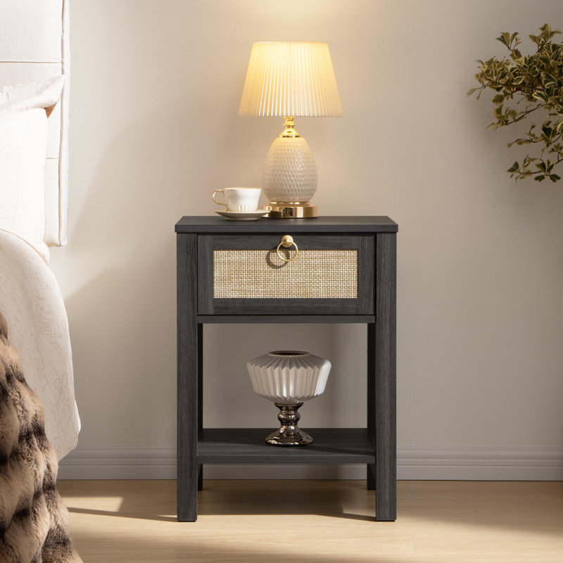 Table de chevet Boho, Obsidienne