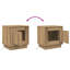 Bedside Cabinet With 44 X 34.5 X 45 Cm Engineered Wood-1413377923