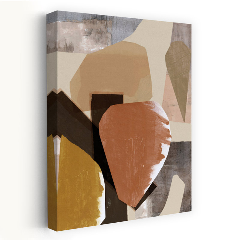 Art contemporain contemporain abstrait géométrique, H 24 po x l 16 po