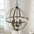 5 - Light Dimmable Globe Chandelier