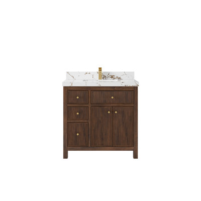 Teck de 36 po Sonoma X P 22 po Meuble-lavabo central D 