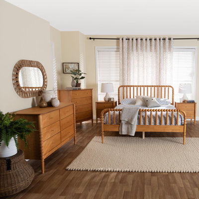 Ensemble de chambre à coucher 5 pièces Baxton Studio Lucera