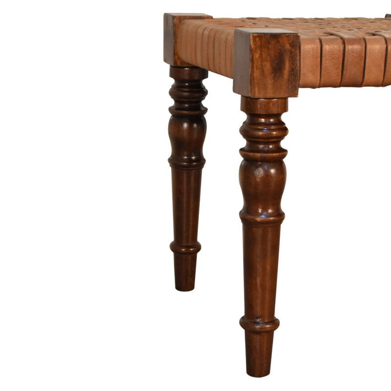 Bozrah Solid Wood Accent Stool