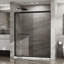 Porte de douche double coulissante 60 po x 72 po - verre trempé, noir mat, hauteur 60 po L 72 po Incomparable