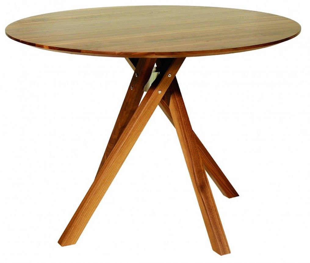 NOBL Fixed Dining Table Natural Walnut Wood - Wayfair Canada