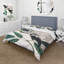Green/White Microfiber Duvet Cover Set-66390652