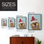 «Christmas Golden Retriever and Spring Santa Hat», reproduction encadrée - bois massif-1949542476-1949542474
