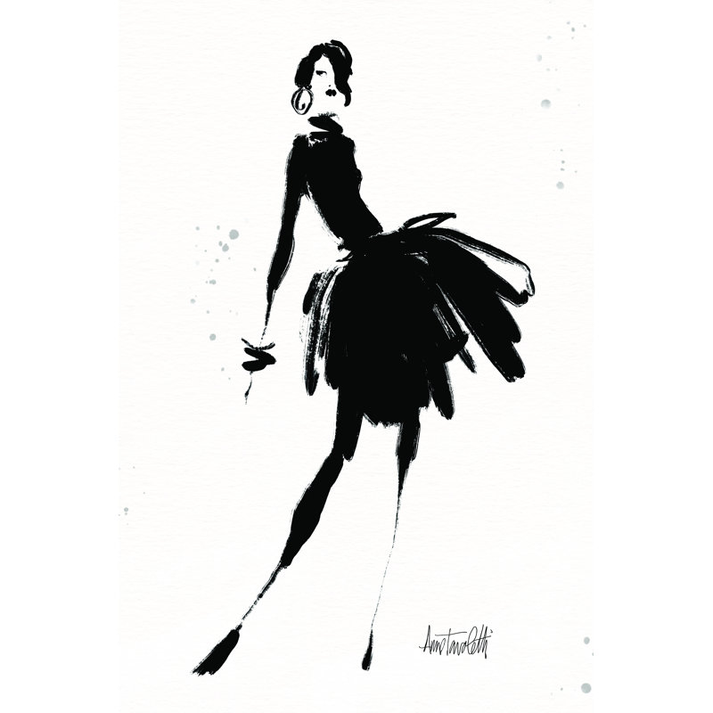 «Style Sketches III» par Anne Tavoletti, impression, H 36 po x l 24 po, Non, Toile tendue