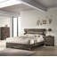 Lit plateforme rustique avec tête de lit à lattes et structure à profil bas pour les chambres contemporaines et minimalistes-324741120-324741122