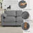 2-Seater Loveseat With Pillow Top Arms, Cloud Couch Deep Seat Corduroy Sofa-902989094